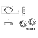 34 mm távcső szerelékek | rövid Picatinny QD Ergo alap 