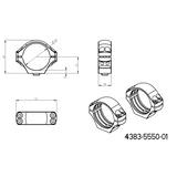 34 mm távcső szerelékek | hosszú Picatinny QD Ergo alap 