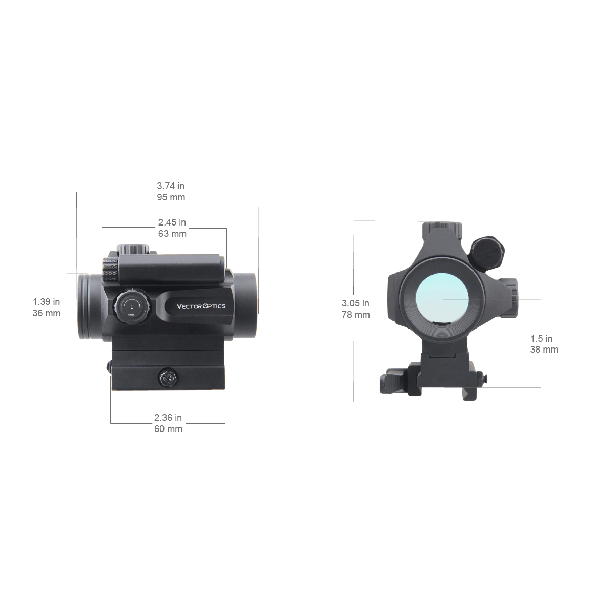 Vector Optics Nautilus 1x30 Távcső Kettős Irányzék red dot 