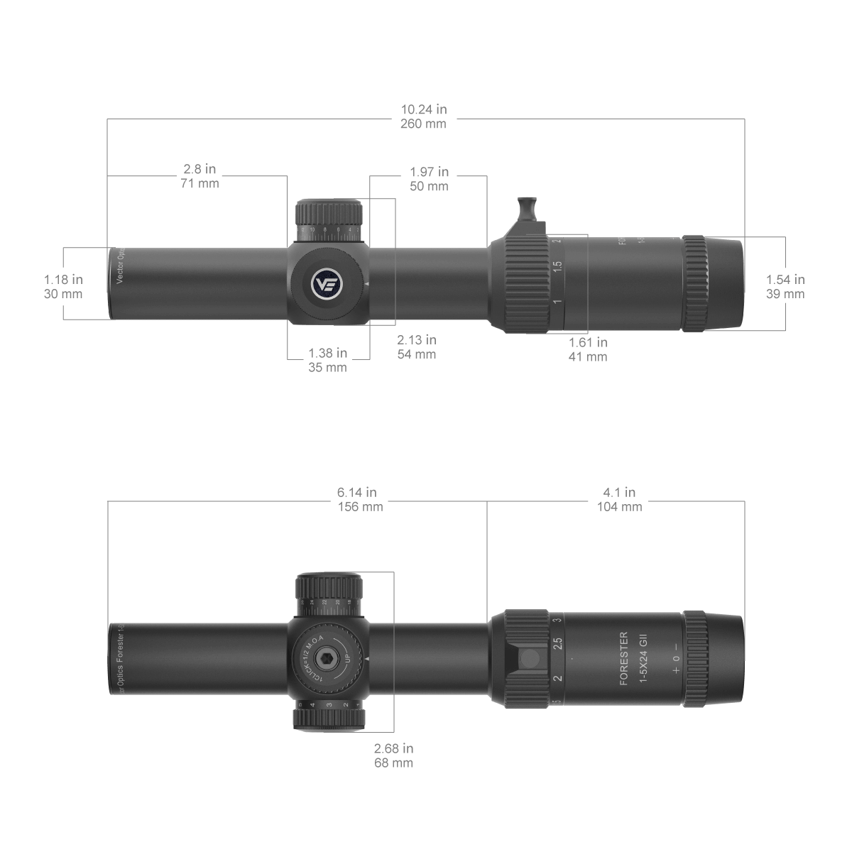 Vector Optics Erdész 1-5x24SFP GenII céltávcső 