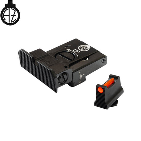 Glock 17, Glock 19, Glock 26 állítható célzókészülék száloptikával | A típus