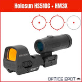 Holosun 510C + HM3X nagyító 