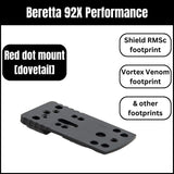 Beretta 92X Performance vörös pont tartó univerzális | A típus