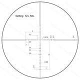 Vector Optics Veyron 3-12x44 SFP kompakt céltávcső 