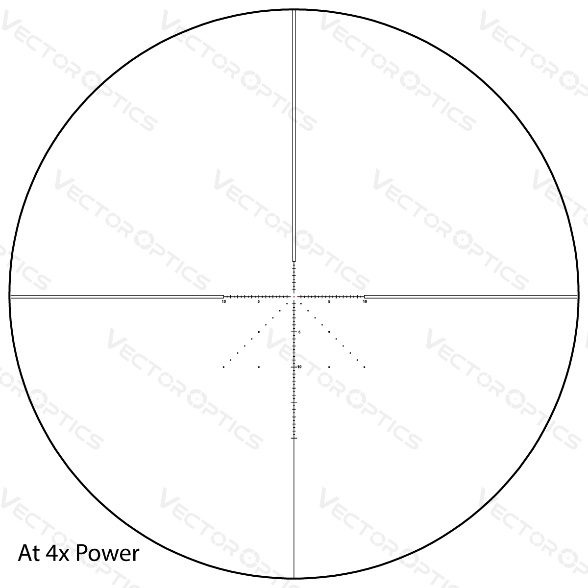 Vector Optics Veyron 4-16x44 IR Első Fókuszsík Megvilágított céltávcső 