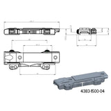 Base for JK-N adapters | picatinny base with QD levers [short]